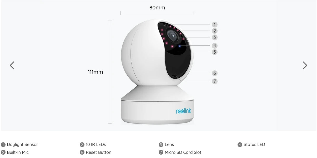 Reolink E1 Zoom Specs01