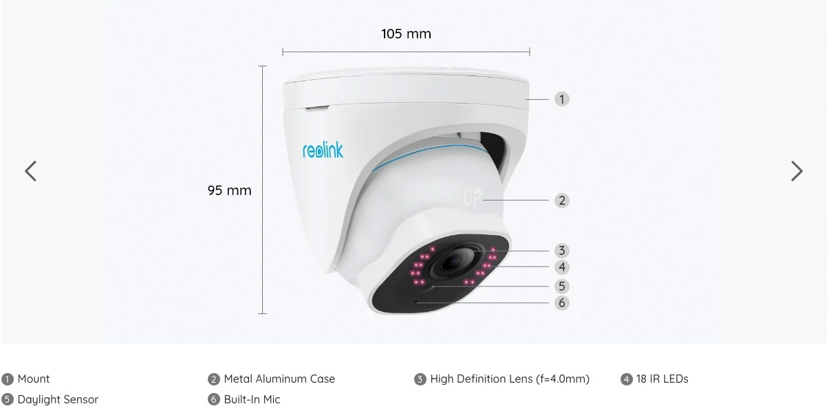 Reolink RLC 820A Specs01