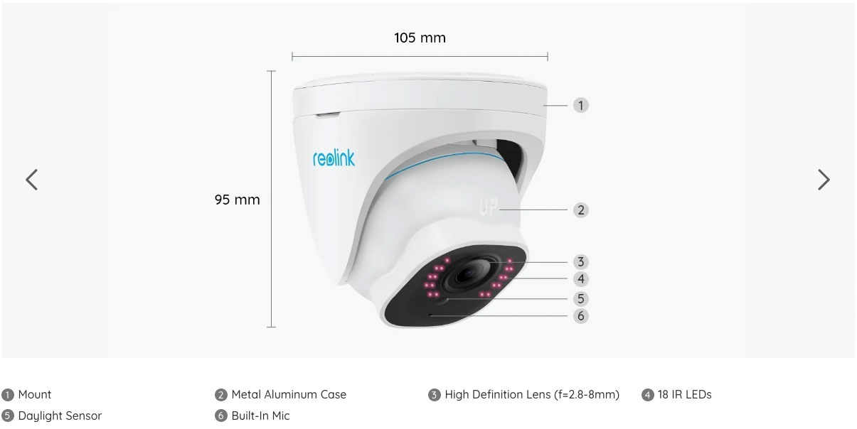 Reolink RLC 822A Specs01