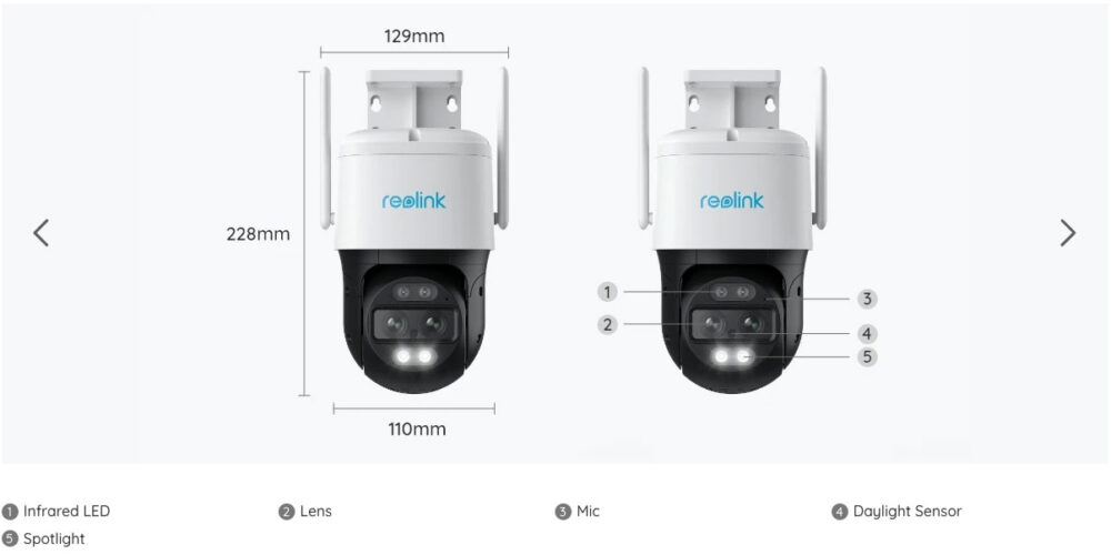 Reolink Trackmix WiFi 4K Dual-Lens PTZ Camera With Motion Tracking ...